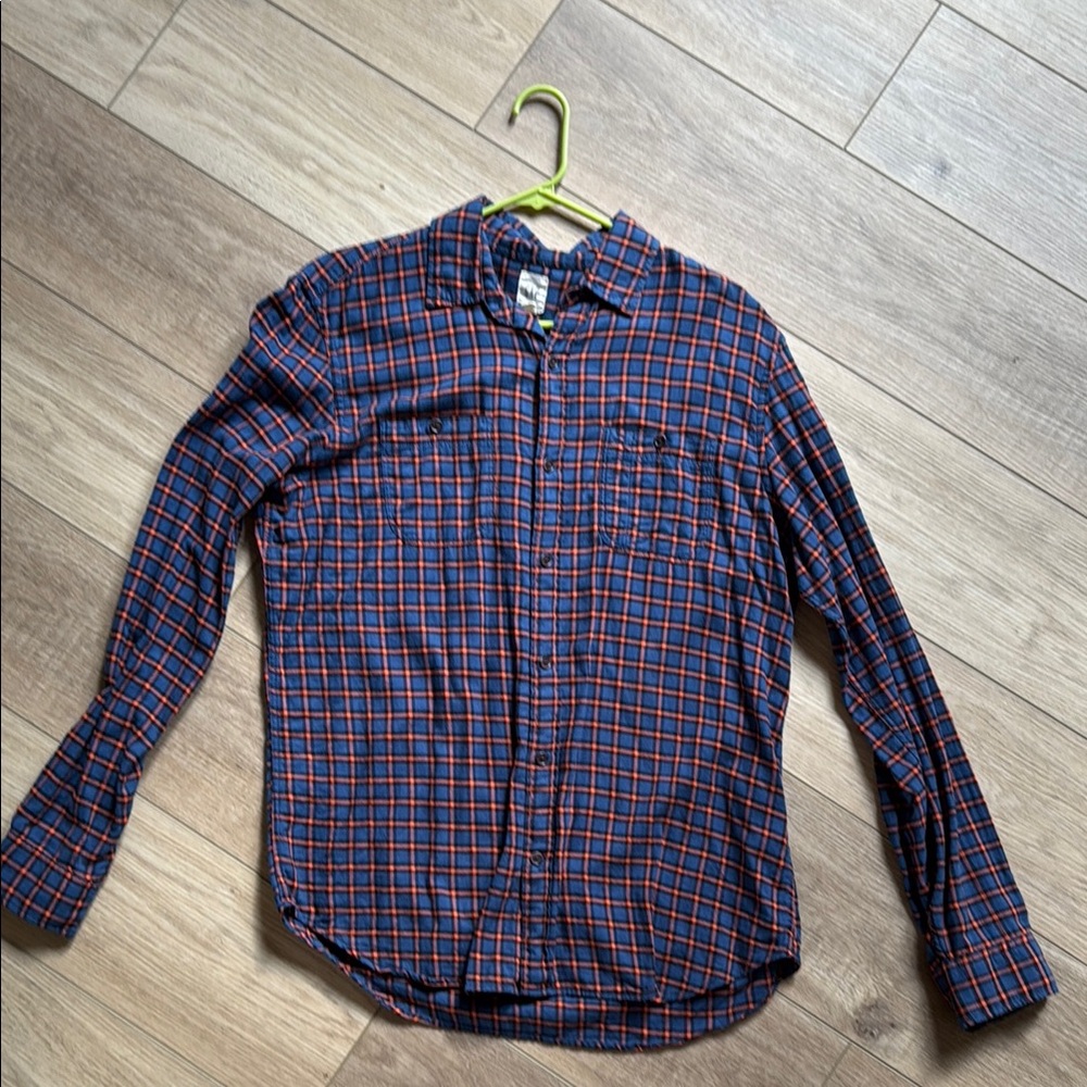 GAP Blue and Red Checkered Flannel Shirt